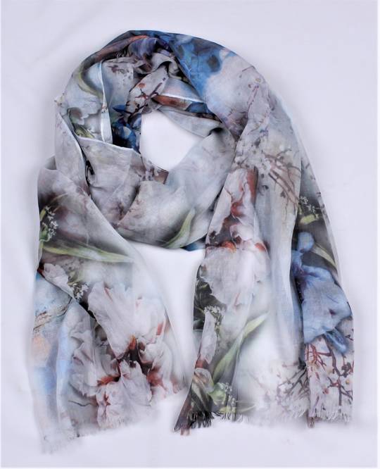 Alice & Lily printed scarf silver Style : SC/4867SIL